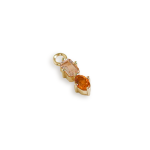 Suncatcher Sleeper Charm Three: With Morganite & Citrine - Sterling Silver Pair