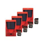 Solar Motion Sensor Alarm 4-PACK With Remote