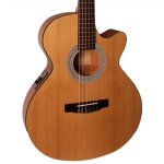 Cort CEC1 Op Electric-classical Guitar Open Pore Natural