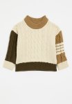 PoP Candy Colour Block Crew Neck Sweater - Neutral