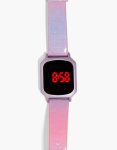Kids Pink & Purple Ombre Glitter Digital Watch