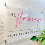Frosted Acrylic Sign Elegant Custom Print