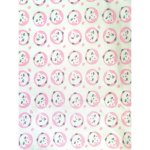Swaddle Blanket For Newborns - Cream pink With Small Pink Pandas