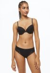 3 Pack Cotton Brazilian Briefs - Black