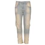 Faded Panel Denim Jeans - Light Blue XL