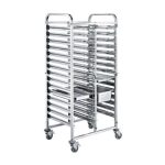 Stainless Steel Rack Trolley 16 Tier