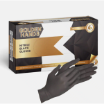 Disposable Black Medium Latex Gloves Pack Of 100