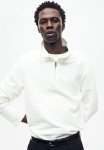 Regular Fit Zip-top Sweatshirt - White