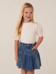 Sandra Girls Denim Frill Skirt - 9-10 Yrs Chalk Denim