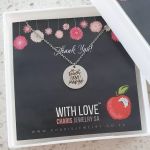 G57 - Teach Love Inspire Teachers Gift Necklace In Gift Stainless Steel