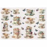 Deco Print Vintage Teacup Stack