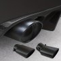 Automotive Rear Exhaust Pipe Rear Tip Stainless Steel Black Exhaust Pipe Rear Throat Liner Modification Accessory 6.3CM