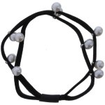 Hair Elastics With Pearls 6 PACK