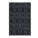 Modern Geometric Textured Charcoal Carpet CSR4403
