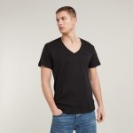 Raw Base Vneck Tee Dkblk