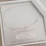 Lamara 925 Sterling Silver Bracelet Size: Dainty Adjustable Up To 20CM