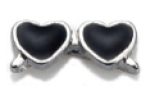 FLC168 - Heart Sunglasses Charm For Floating Locket Necklace