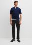 Cotton Silk Open Neck Knit Polo