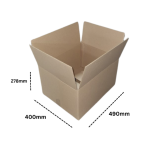 Top-loader Corrugated Shipping & Boxes Various Sizes - Stk Box 4 490 X 400 X 278MM