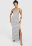 Bandeau Stripe Maxi Dress - Multi