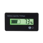 H6133 12V-84V Lead-acid Battery Voltage Tester Percentage Voltmeter Gauge Lithium Battery Status Monitor Green Light