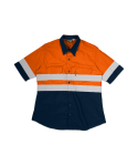 Hi-vis Women’s Two Tone Vented Short Sleeve Work Shirt