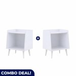 Dual Shelf Side Bed Tables Set Of 2 MW340