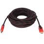 20M Braided HDMI High-speed Cable - Black & Red