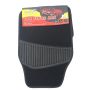 Universal 4 Piece Black Carpet Car Floor Mats Set With Heel Pad