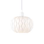 Weavesphere Round Metal Pendant Light White