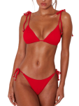 Brazilian Push Up Bikini - Red - Medium