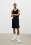 Relaxed Fit Knee-length Shorts - Black