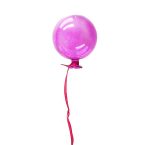 6PC Glass Balloon Pink 8X8 Cm