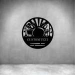 Drum Set With Custom Text - 300MM Grey