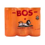 Bos Peach Flavoured Ice Tea 6 X 300 Ml Cans