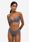 LaCie Lace Push-up Bra - Pigeon Blue