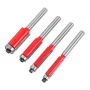 4 Pieces Flush Trim Router Bits Carbide Flush Trim Router Bit Woodworking
