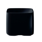 Arc Mekkano Square Dessert Bowl 75MM Black Tempered Set Of 6