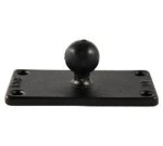 RAM 2" X 4" Rectangle Base With 1" Ball