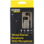 Pulse Black Wired Microphone Stereo Earphones