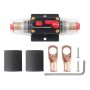 Nuith 150 Amp Circuit Breaker With Manual Reset 4-12 Awg 150A Inline Circuit Breaker With Wire Lugs And Heat Shrink Tube 12-24V For Marine