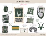 Cot Duvet Bedding Leopard Print Buck Set