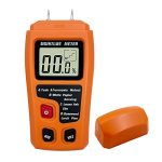 Digital Wood Moisture Meter Wood Humidity Tester Hygrometer Timber Damp Detector Large Lcd Display Orange