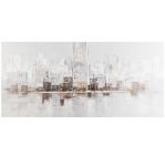 Reflection Abstract Cityscape Painting Wall Art Canvas 900 X 1200