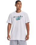 Men's Ua Curry Trolly Heavyweight Short Sleeve - White Md