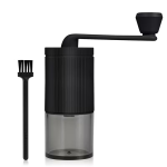 Manual Coffee Grinder With Adjustable Ceramic Burrs - Portable Hand Crank