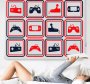 Retro Gray Controllers Geek Roller Blinds