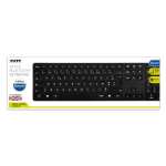 Port Office Bluetooth Low Profile 105KEY Keyboard – Blac