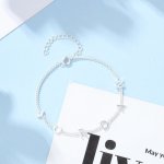 CBA104707 - 925 Sterling Silver Letter Bracelet
