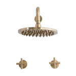 B Series - Brushed Gold Shower & Dual Modern Handles